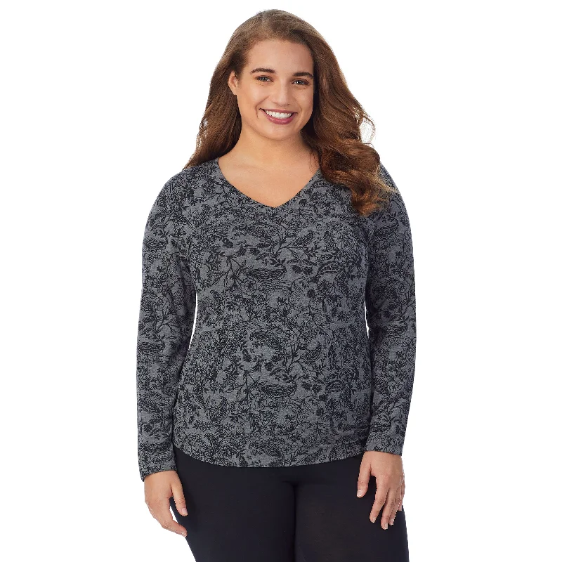 Heather Grey Paisley